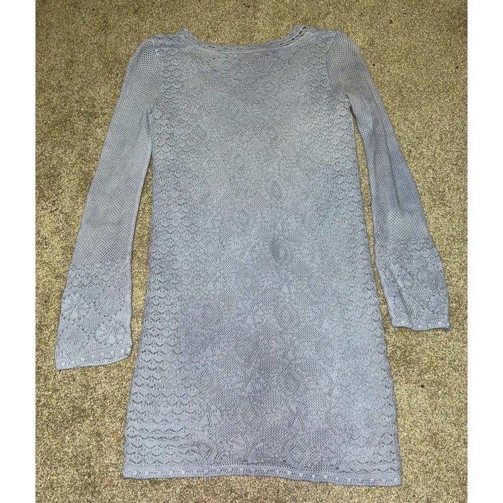 Lilly Pulitzer The Athena Light Blue Crochet Dress -- Small View 3